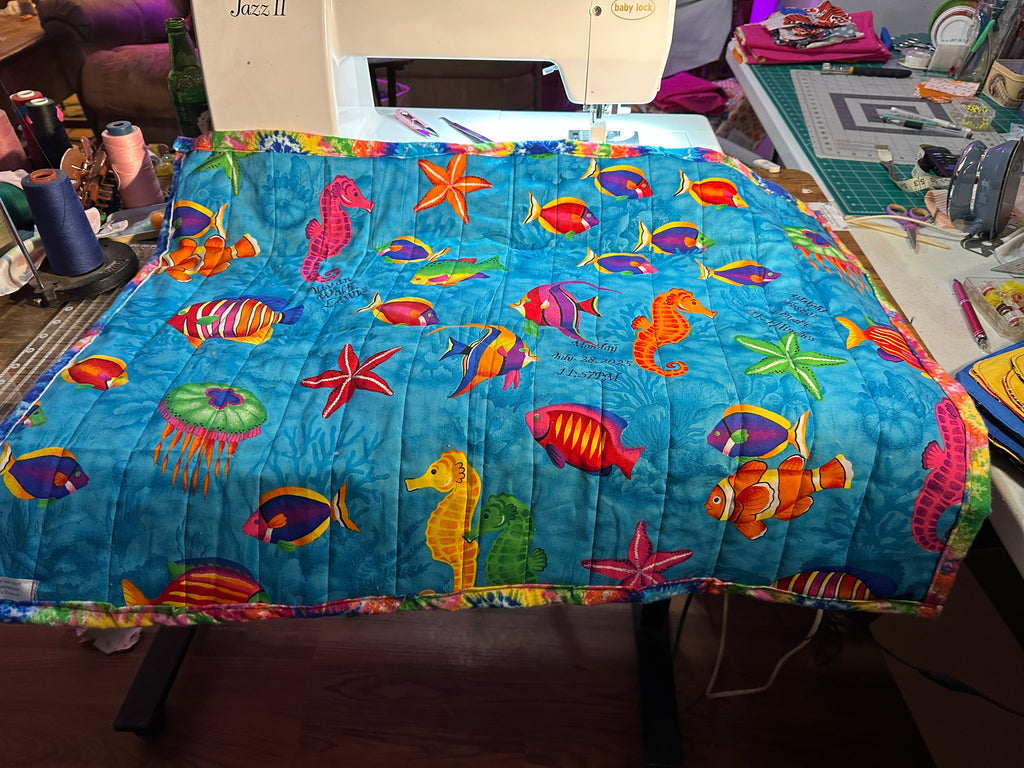 Handcrafted Keepsake Sea Quilt – KiMi's Kwilts & Krafts SAMPLE